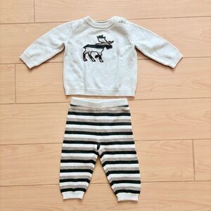 NWOT Gymboree Forest Sprouts Mouse Two-Piece Knit Set Size 6-12 Months